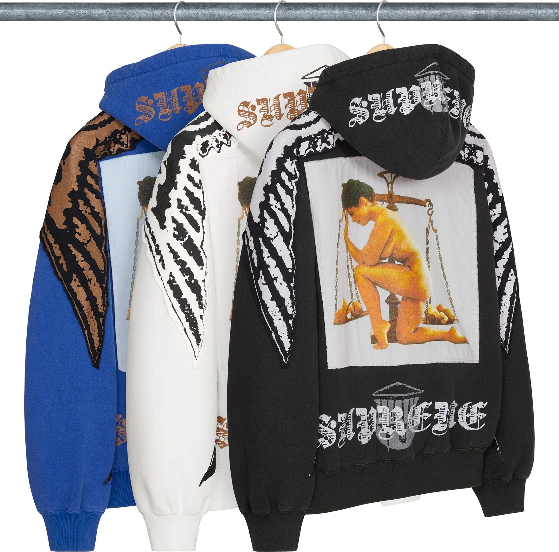 Wings Zip Up Hooded Sweatshirt